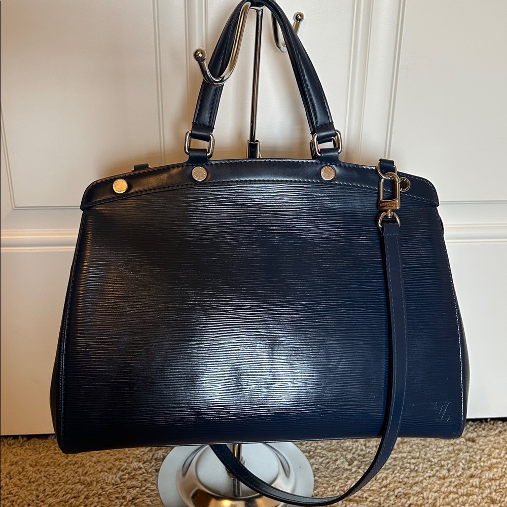 Louis Vuitton Brea MM Blue Epi Leather with Crossbody Strap- Amazing Condition!